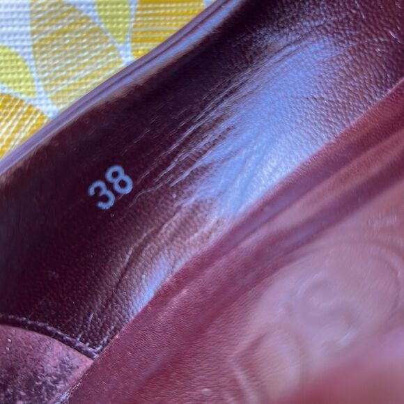 TOD’S OXBLOOD LEATHER TASSEL‎ HEEL SIZE 8 - Picture 8 of 8